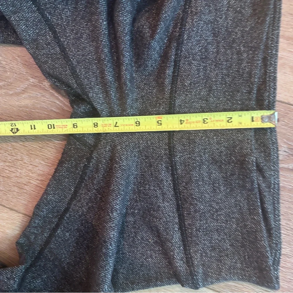 LS Scuba TOP & BOTTOM SET Lululemon herringbone black crop wunder under - Picture 5 of 8